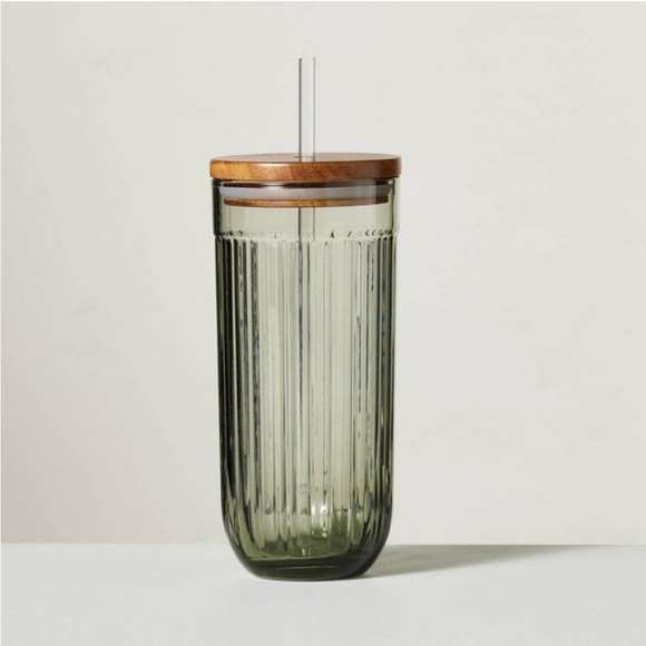 2 Magnolia Hearth & Hand Target fluted glass tumbler original release - Picture 4 of 4